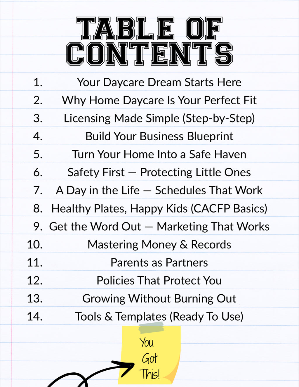 Home Daycare Blueprint Ebook (SENT VIA EMAIL)