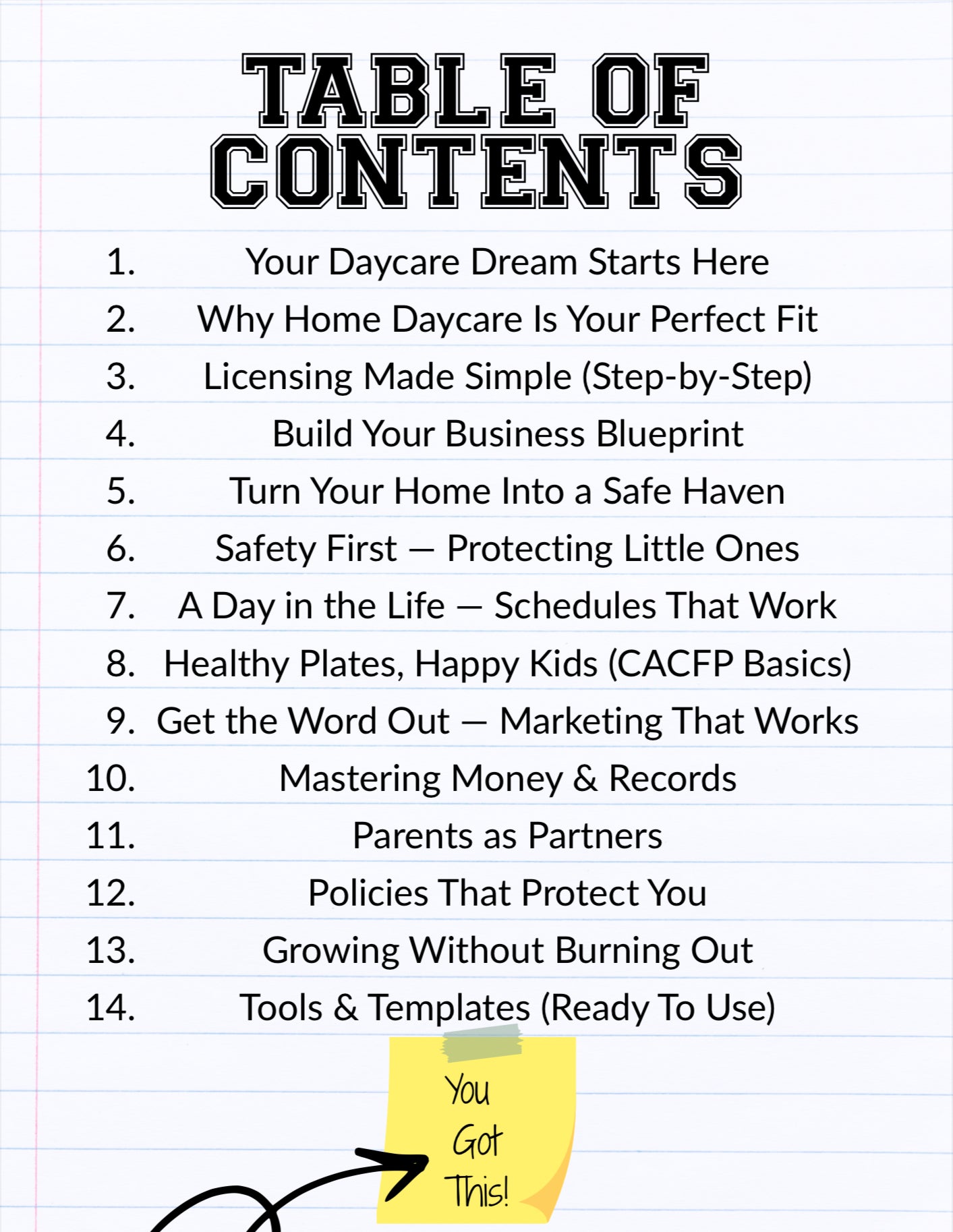 Home Daycare Blueprint Ebook (SENT VIA EMAIL)